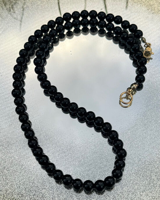 Obsidiāna kaklarota 45 cm 
