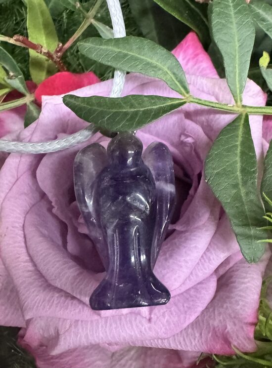 Ametista  kuloniņš eņģelītis