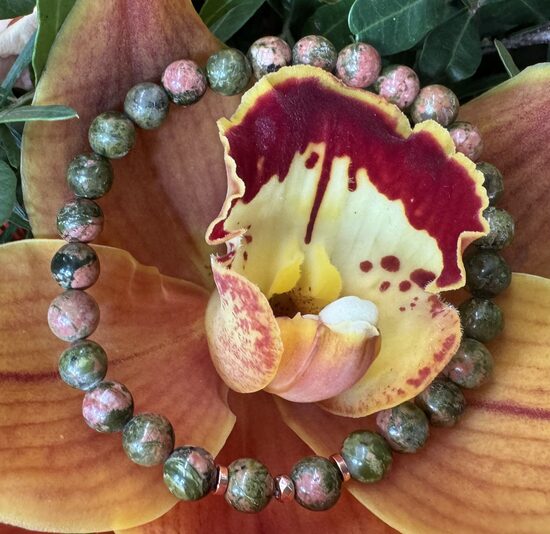 Unakīta rokassprādze 6 mm