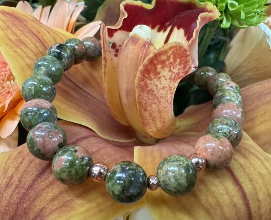 Unakīta rokassprādze 8 mm