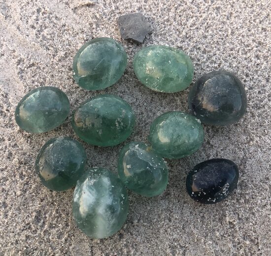 Zaļais Fluorīts slīpēts