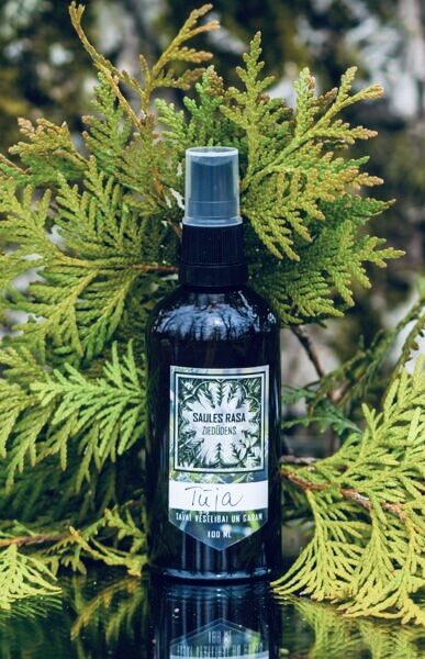 Tūjas ziedūdens 50 ml stikla pudele