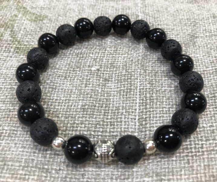 Lava un obsidiāns (8mm)